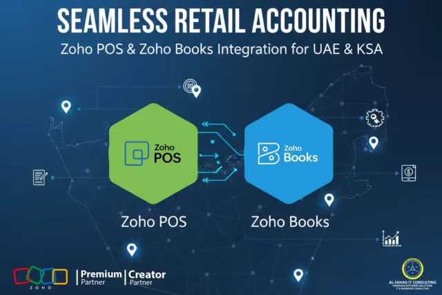 Zoho POS & Zoho Books side by side showing integration