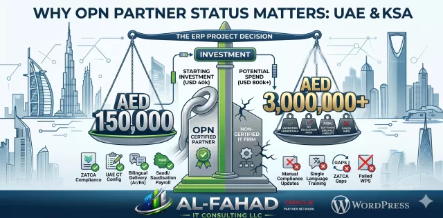Oracle Network Partner vs. non OPN consequences highlighted in the image