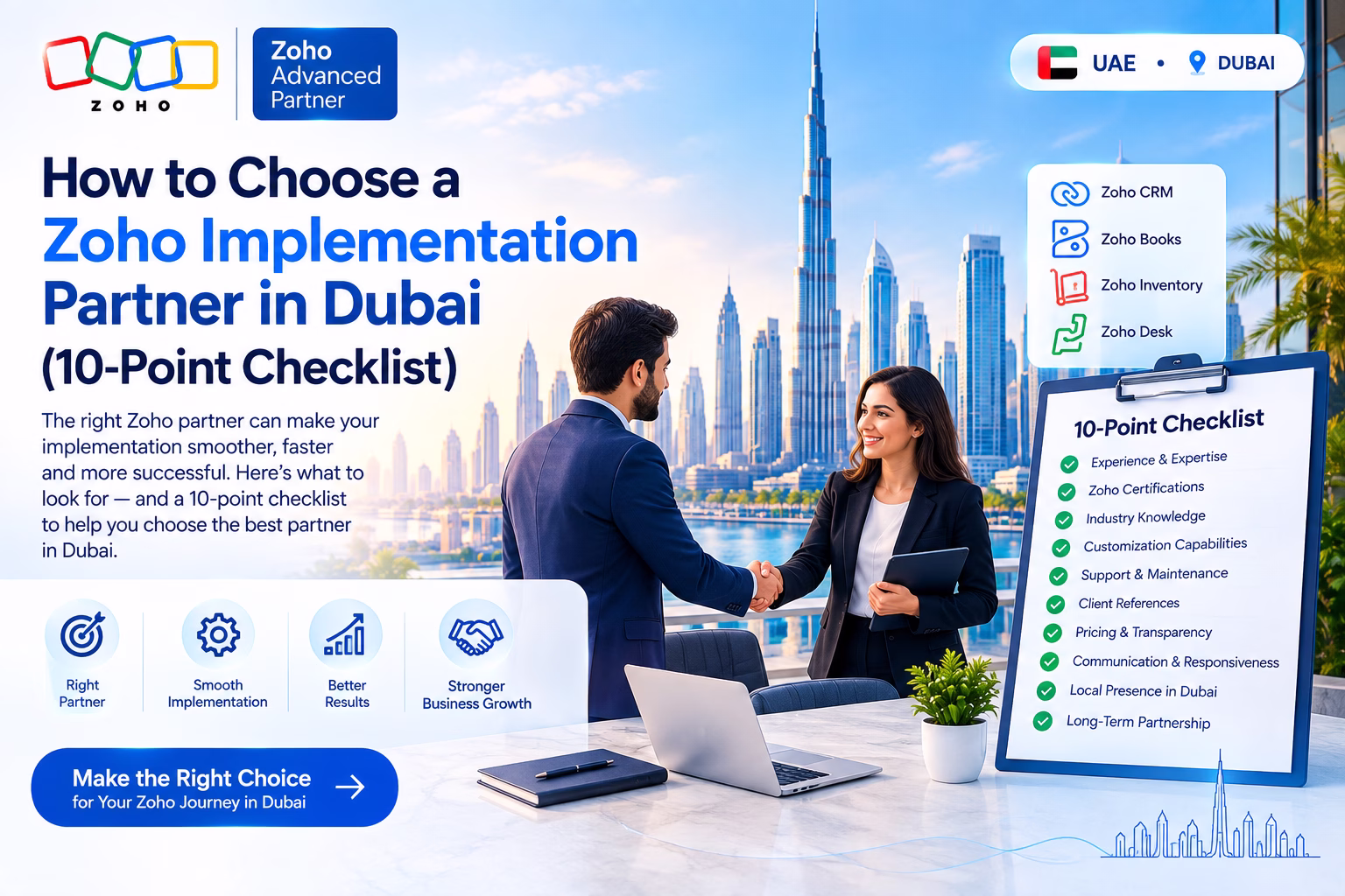 How to choose a Zoho partner in Dubai 10-point checklist