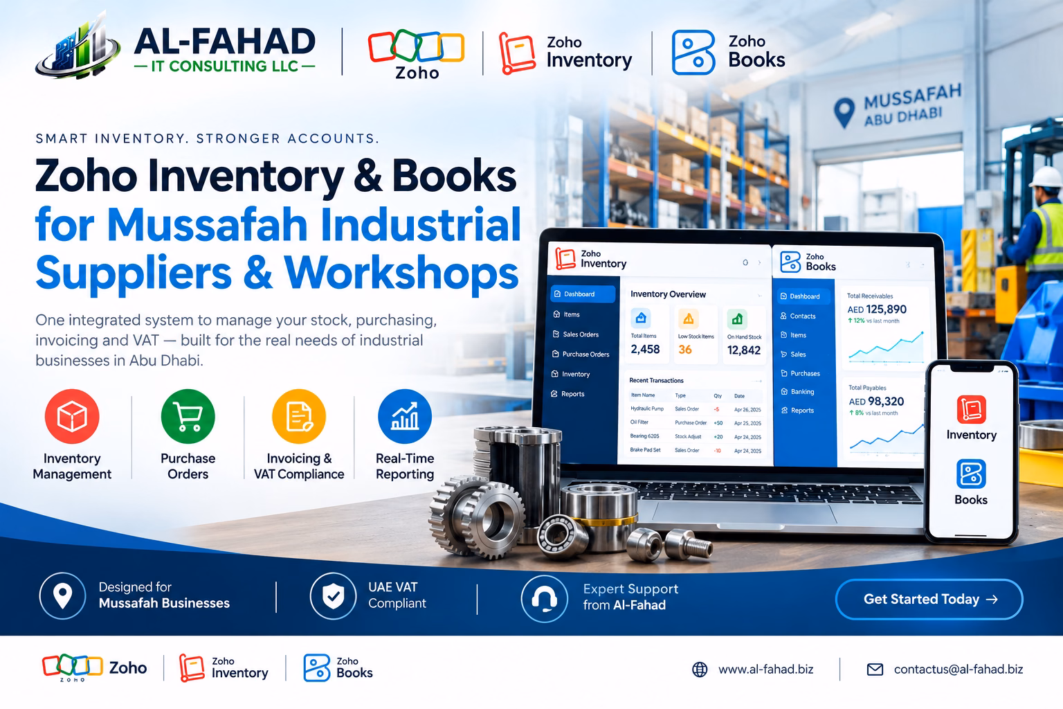 Inventory software in Mussafah Abu Dhabi for industrial suppliers and workshops